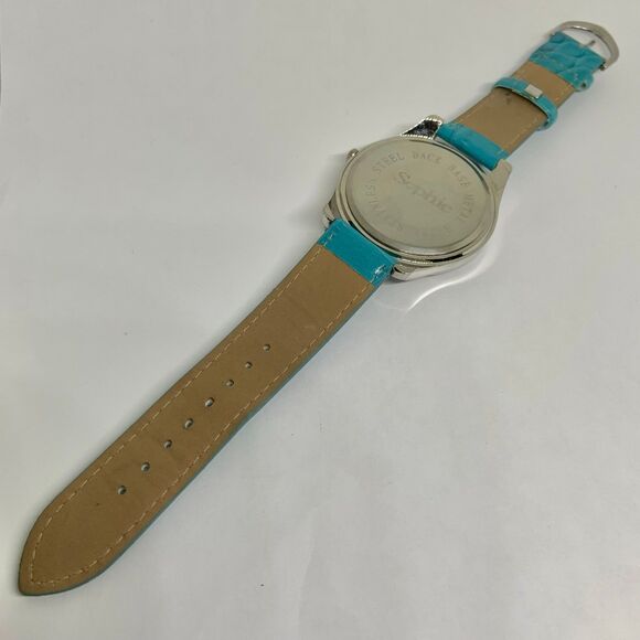 Sophie Women’s quartz analog wrist watch large silver tone case 45mm running - Picture 8 of 8